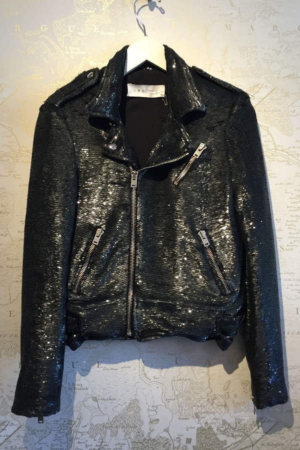 IRO 'Heleny' sequin moto jacket IRO 'Heleny' sequin moto jacket