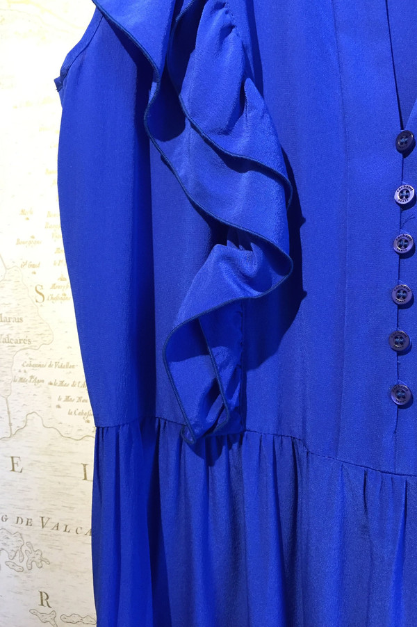 Cacharel Silk V-neck flutter dress Cacharel Silk V-neck flutter dress