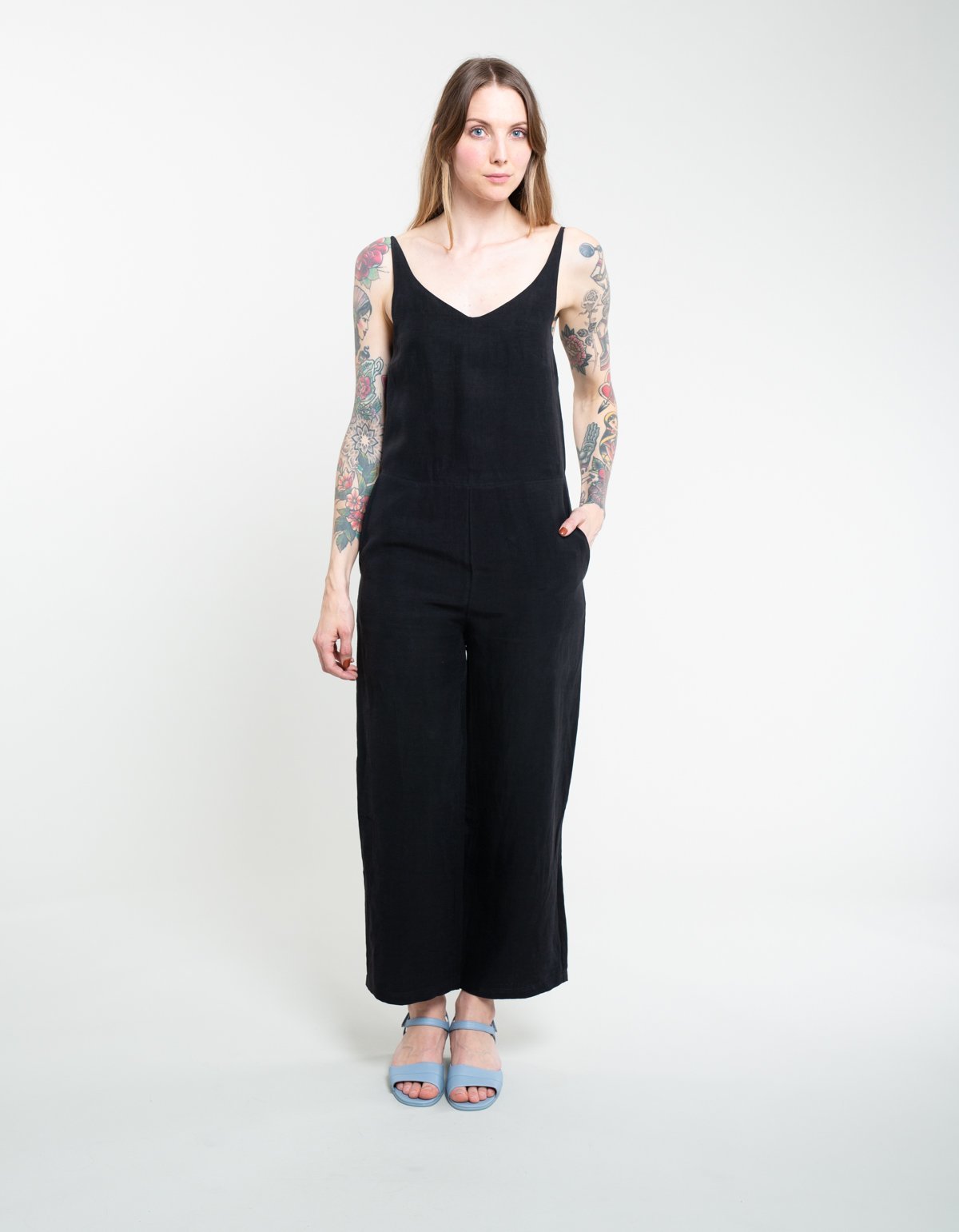 Assembly label wide leg jumpsuit Clearance