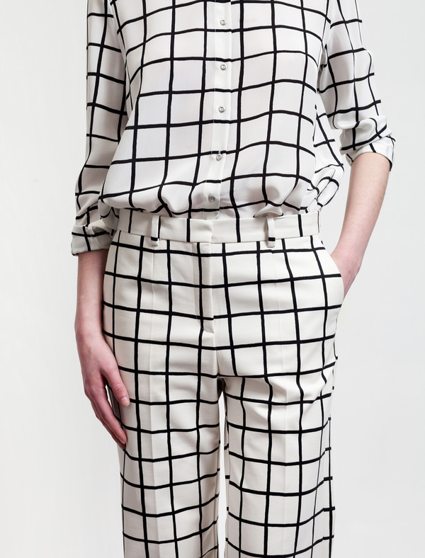 Marimekko Grid Print Trousers Marimekko Grid Print Trousers