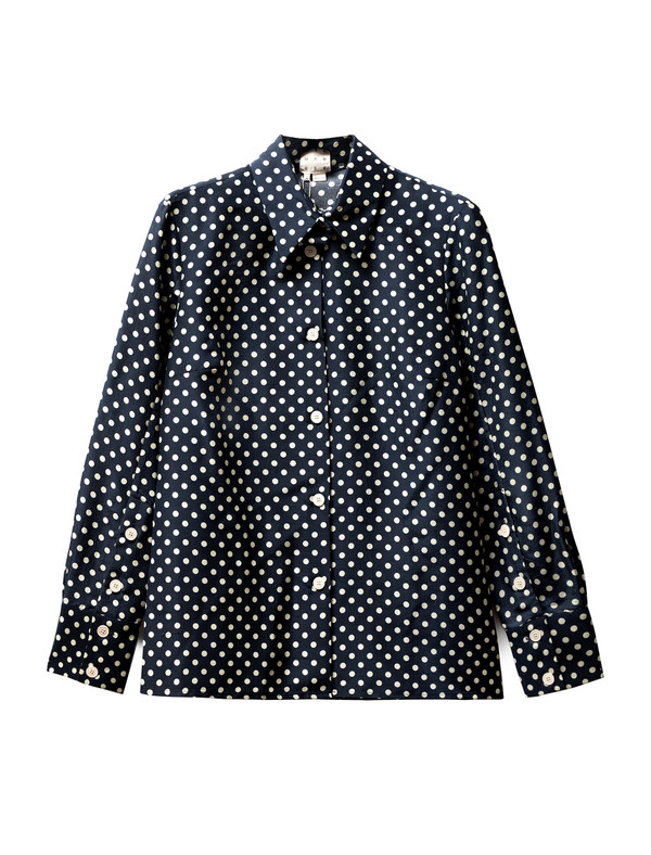 Trademark Polka Dot Silk Shirt Trademark Polka Dot Silk Shirt