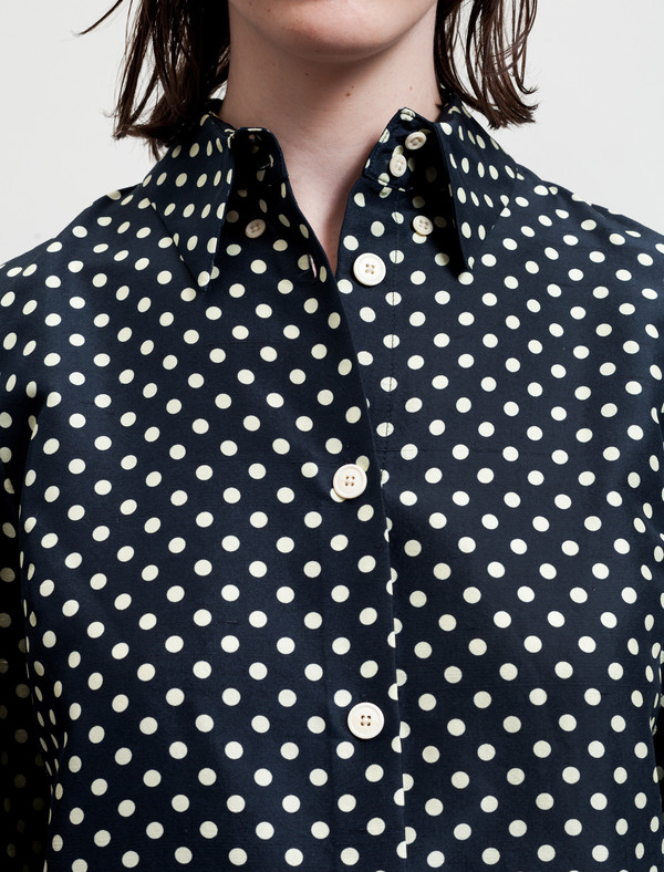 Trademark Polka Dot Silk Shirt Trademark Polka Dot Silk Shirt