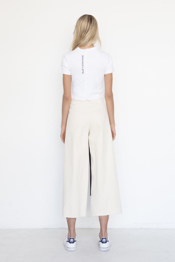 Nancy Stella Soto Cotton Offset Trouser Nancy Stella Soto Cotton Offset Trouser
