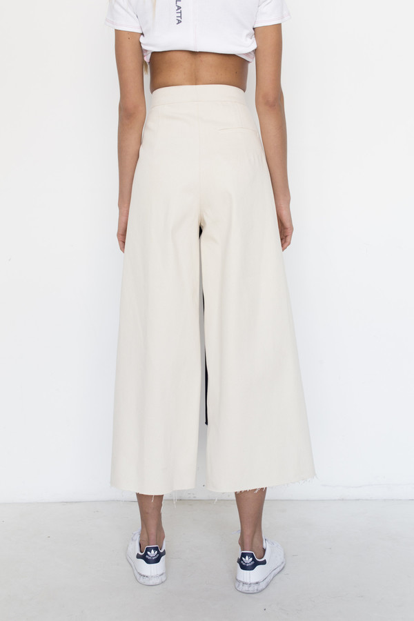 Nancy Stella Soto Cotton Offset Trouser Nancy Stella Soto Cotton Offset Trouser
