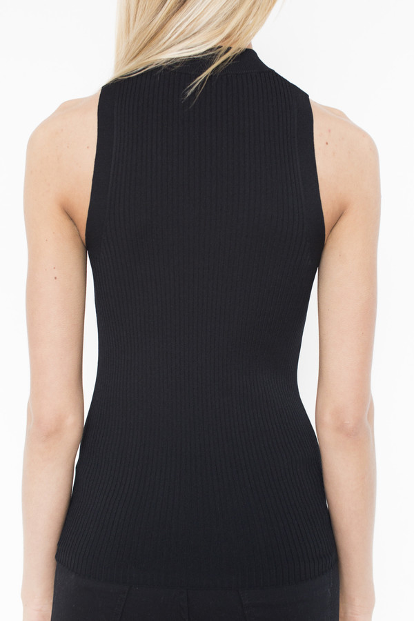 Pari Desai Viscose Nikita Rib Mock Tank Pari Desai Viscose Nikita Rib Mock Tank