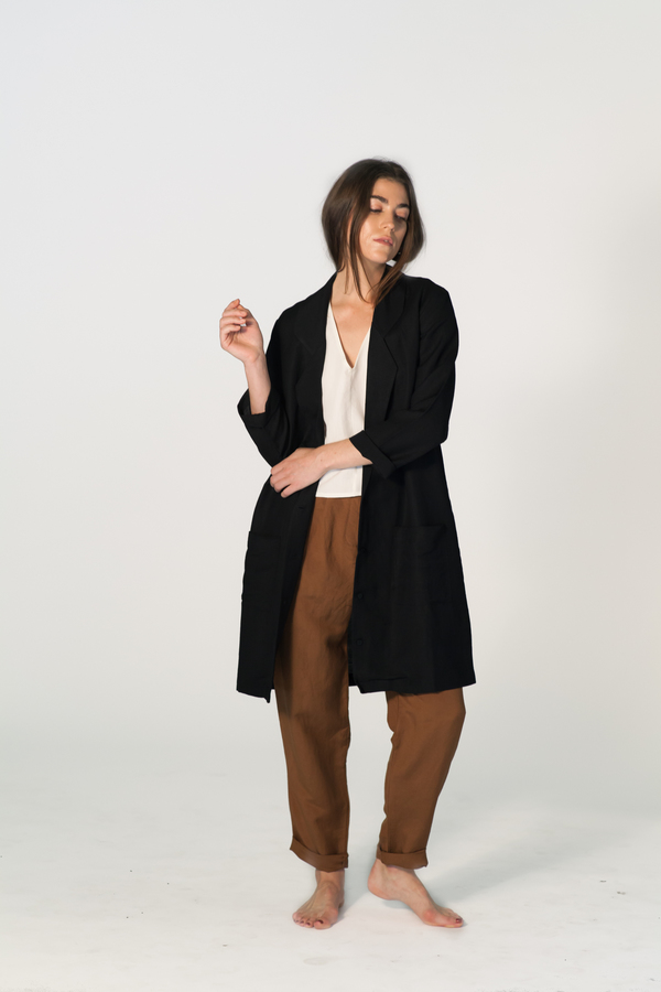 FIRST RITE BLACK OVERCOAT FIRST RITE BLACK OVERCOAT