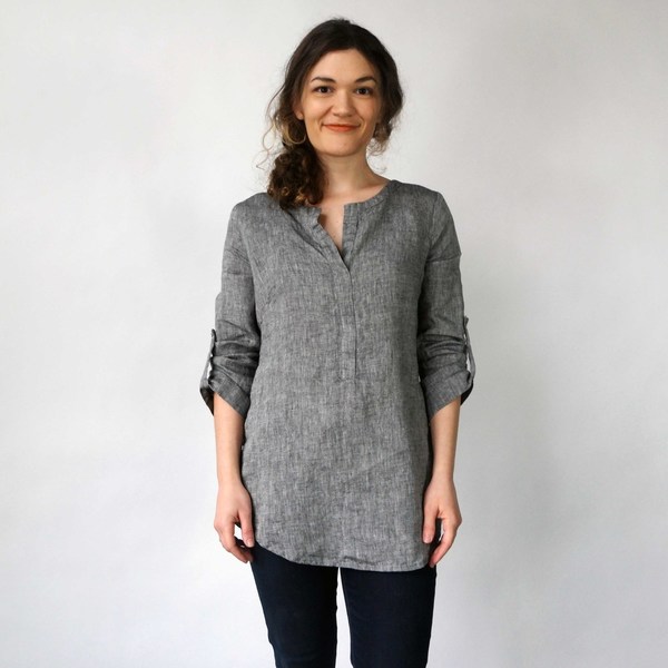 Nuthatch Tab Shirt in Washed Linen Nuthatch Tab Shirt in Washed Linen