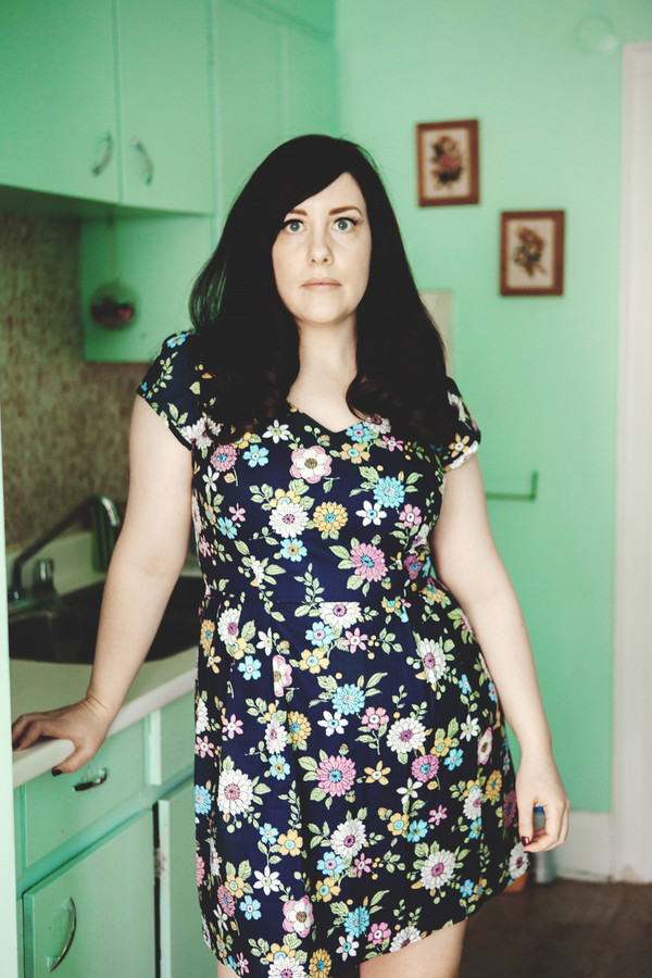 Birds of North America Gander Dress (Navy Floral) Birds of North America Gander Dress (Navy Floral)