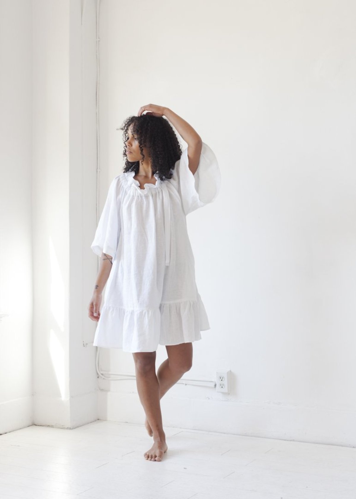 linen sleep dress
