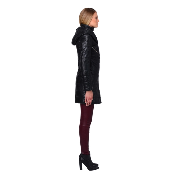 LAMARQUE ELIZABETH Leather Puffer Coat LAMARQUE ELIZABETH Leather Puffer Coat
