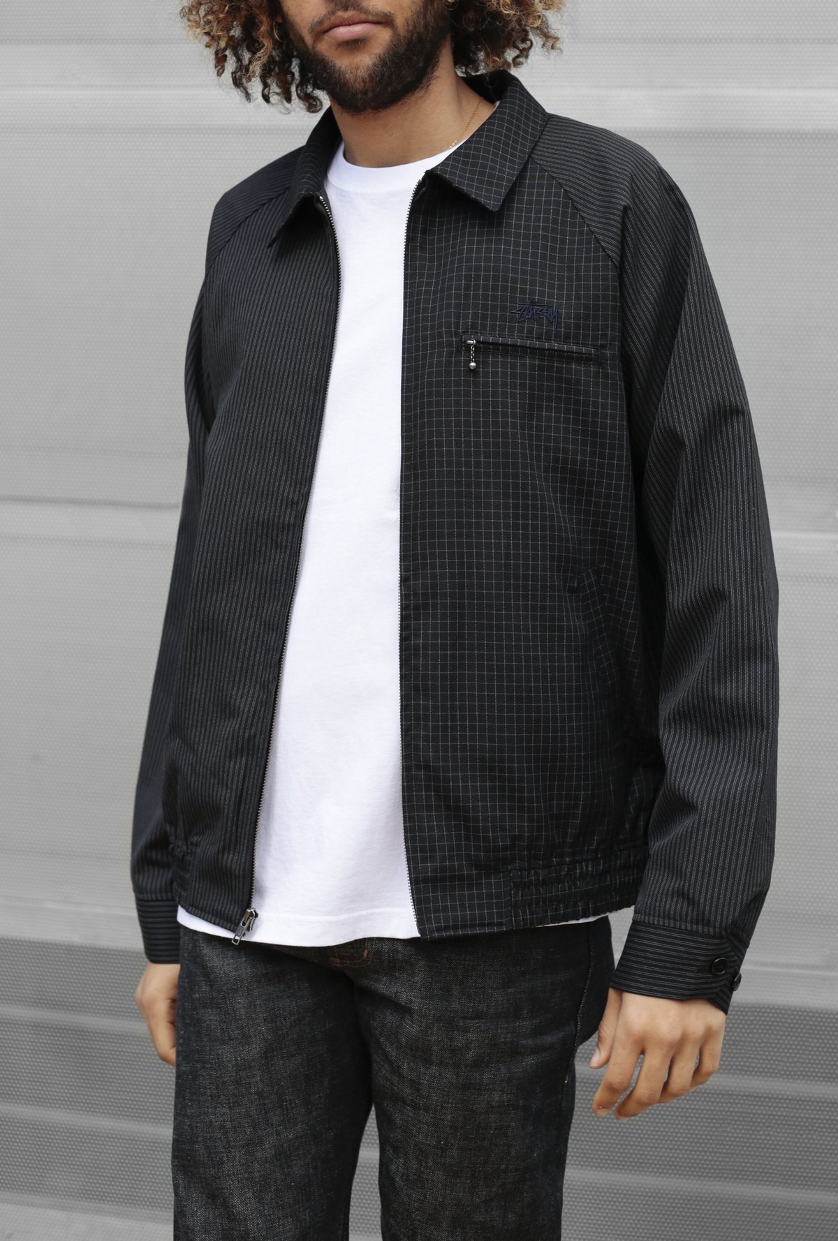 stussy bryan jacket black