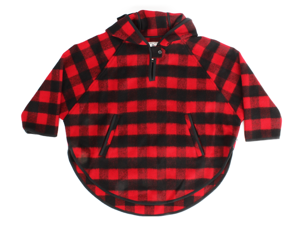 Wool Popover Hooded Poncho Wool Popover Hooded Poncho