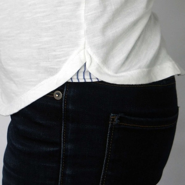 California Tailor Tomboy Tee in White California Tailor Tomboy Tee in White