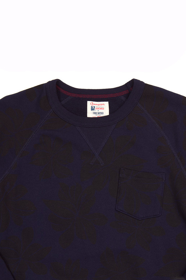 Men's Todd Snyder x Champion Floral Pocket Sweatshirt Men's Todd Snyder x Champion Floral Pocket Sweatshirt