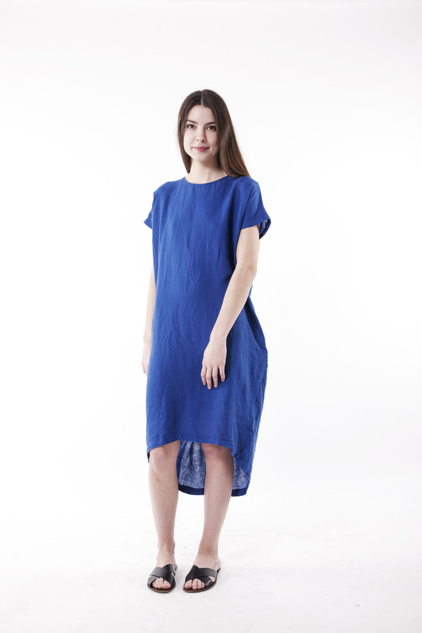 Black Crane Pleated Cocoon Dress Black Crane Pleated Cocoon Dress
