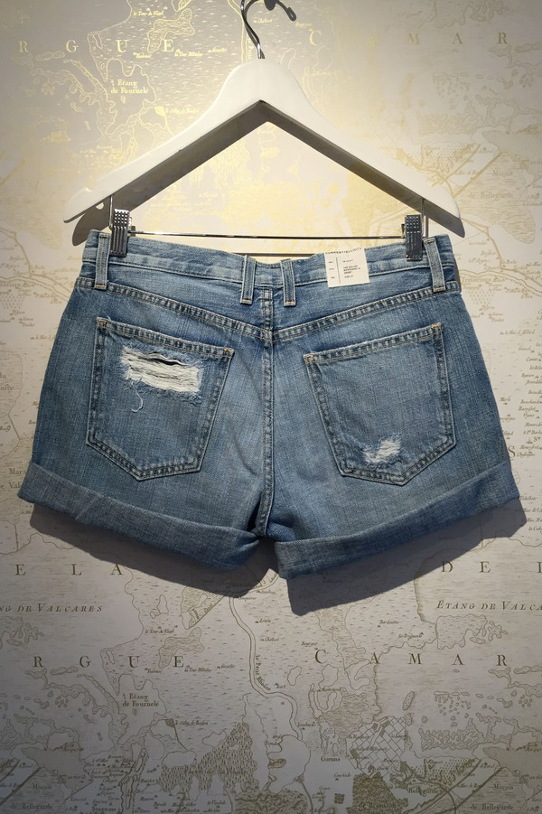 Current Elliott Boyfriend rolled cuff denim short Current Elliott Boyfriend rolled cuff denim short