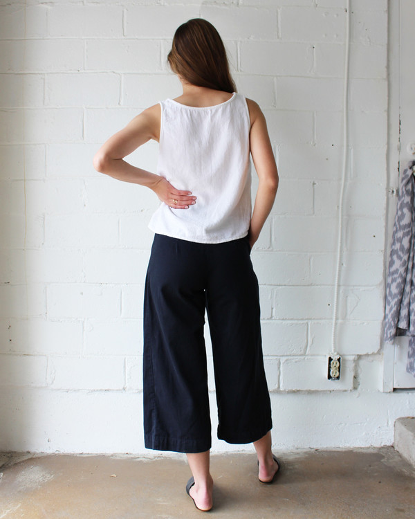 esby LOLA WOVEN TANK - WHITE esby LOLA WOVEN TANK - WHITE