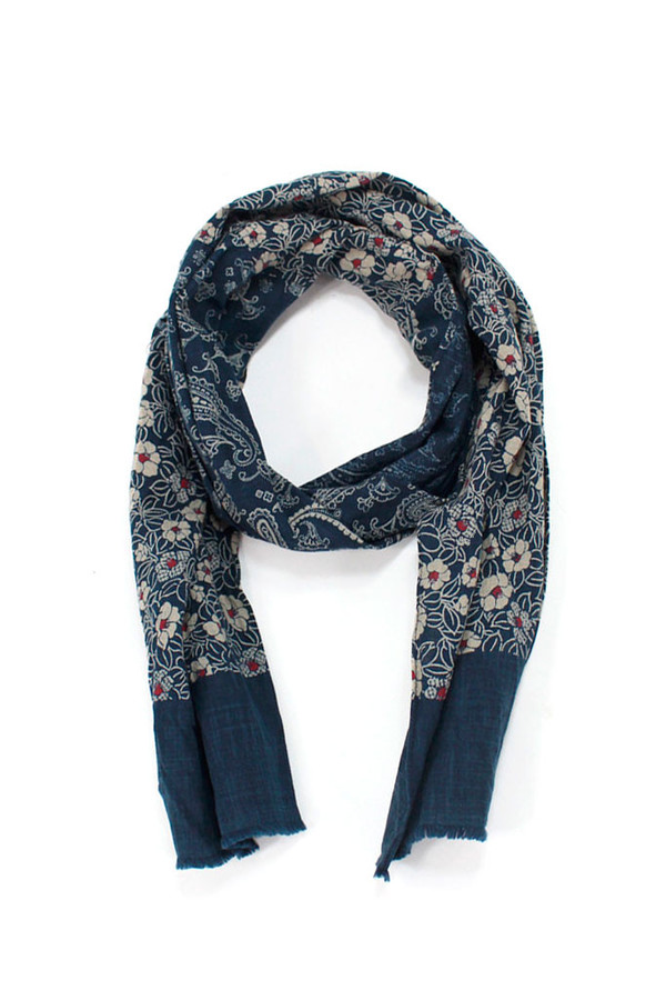 Kiriko Kiji Paisley Tsubaki Scarf Kiriko Kiji Paisley Tsubaki Scarf