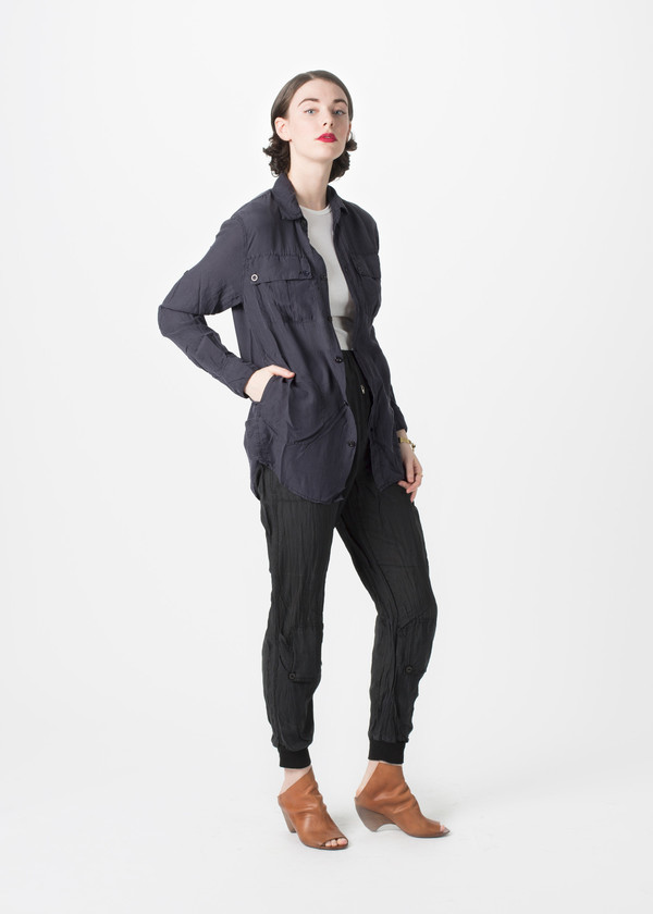 Katharine E Hamnett x YMC Habotai Silk Shirt Katharine E Hamnett x YMC Habotai Silk Shirt
