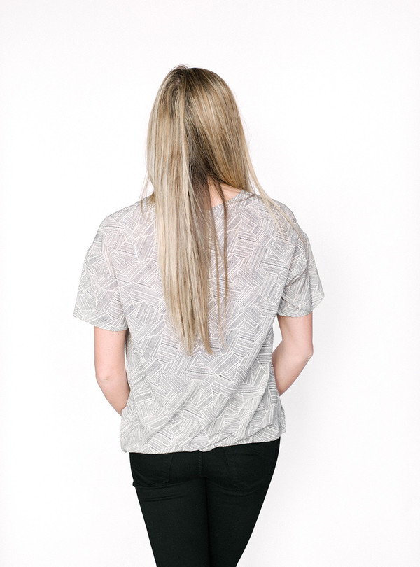 Bella Luxx Dashes Silk Tee Bella Luxx Dashes Silk Tee