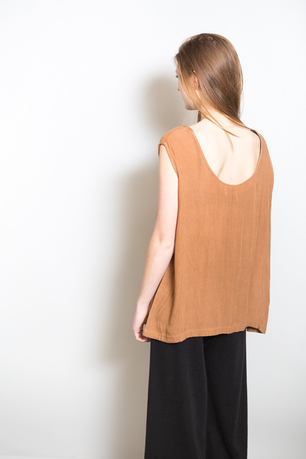 Revisited Crushed Cotton Tank / Siena Revisited Crushed Cotton Tank / Siena