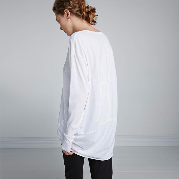 Kowtow Building Block Drape Back Top - white Kowtow Building Block Drape Back Top - white