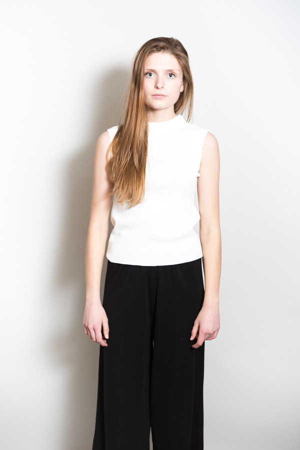 Achro High Neck Sleeveless Knit Top Achro High Neck Sleeveless Knit Top