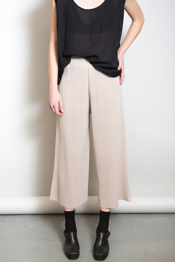 Achro Ribbed Waist Knit Pants / Beige Achro Ribbed Waist Knit Pants / Beige