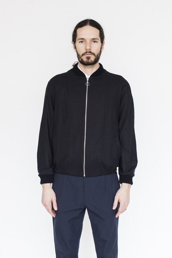 Men's Assembly Raw Silk Zip Bomber Men's Assembly Raw Silk Zip Bomber