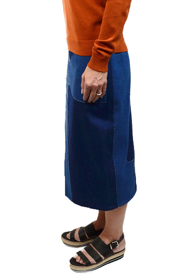 Opening Ceremony Denim Indigo App Skirt Opening Ceremony Denim Indigo App Skirt