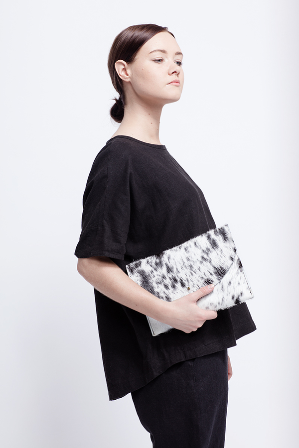 Primecut SPOTTED ENVELOPE CLUTCH Primecut SPOTTED ENVELOPE CLUTCH