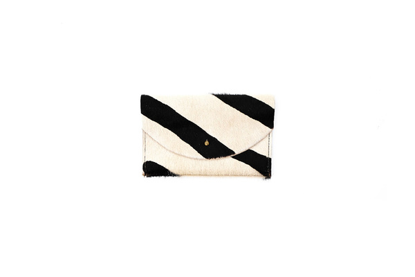 Primecut ZEBRA PASSPORT CLUTCH Primecut ZEBRA PASSPORT CLUTCH