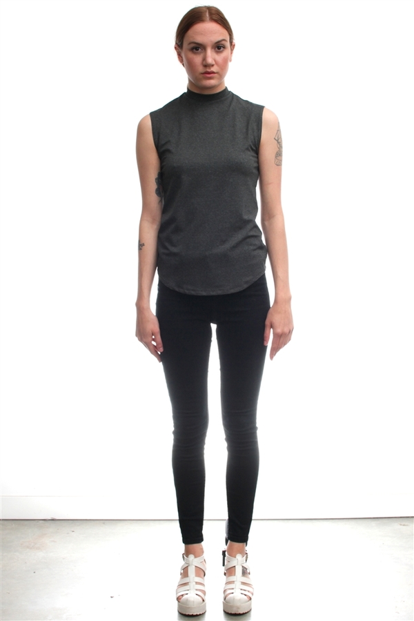 Nomia Mock Neck Muscle Tee Nomia Mock Neck Muscle Tee
