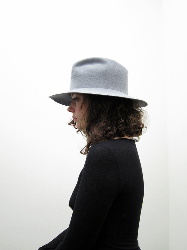 Clyde Short Brim Pinch Hat, Dove Grey Clyde Short Brim Pinch Hat, Dove Grey