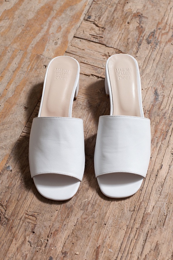 Maryam Nassir Zadeh Sophie Slide - white Maryam Nassir Zadeh Sophie Slide - white