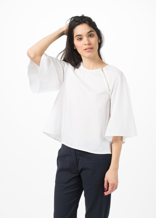 Harvey Faircloth A-Line Zipper Top Harvey Faircloth A-Line Zipper Top