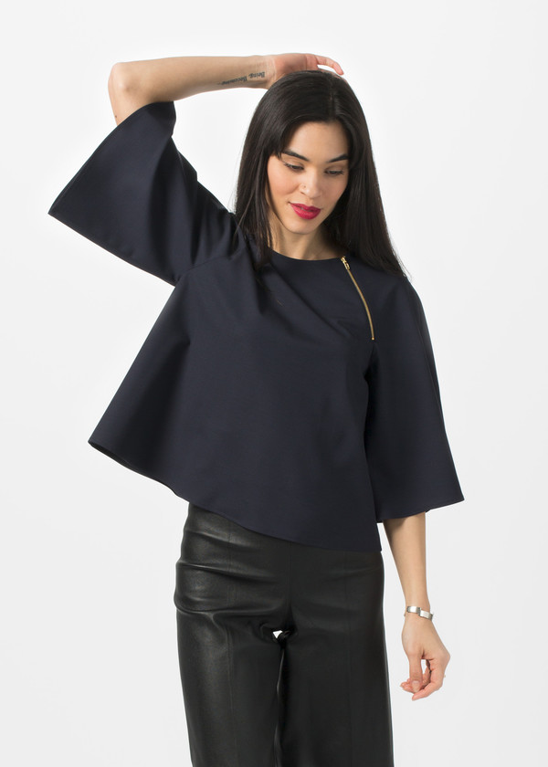 Harvey Faircloth A-Line Zipper Top Harvey Faircloth A-Line Zipper Top