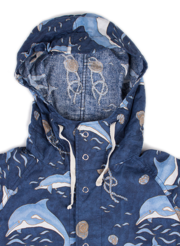 Lt Parka Navy Dolphin Print Lt Parka Navy Dolphin Print
