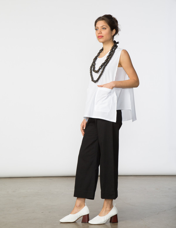 SBJ Austin Annie Top in White SBJ Austin Annie Top in White