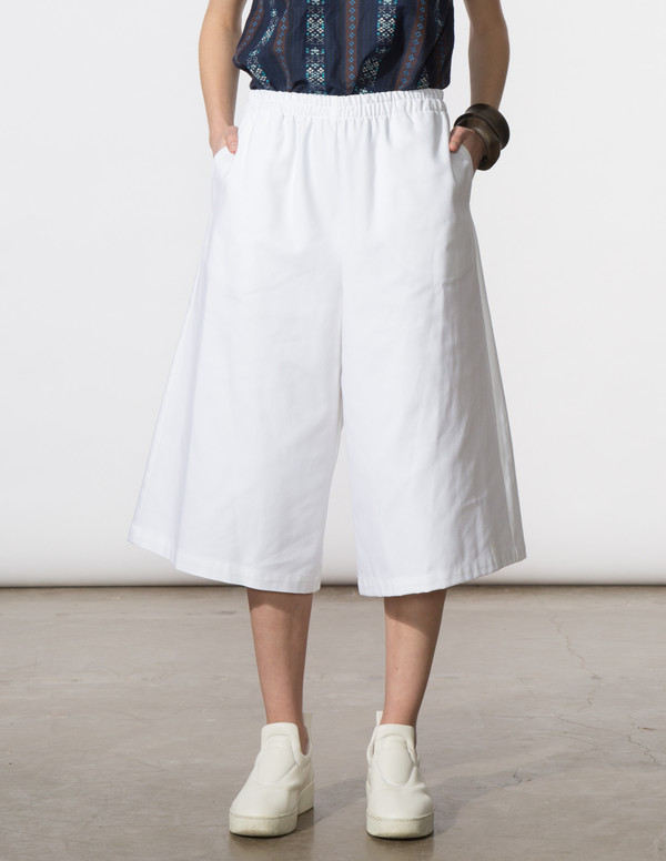 SBJ Austin Beth Pant in White Denim SBJ Austin Beth Pant in White Denim