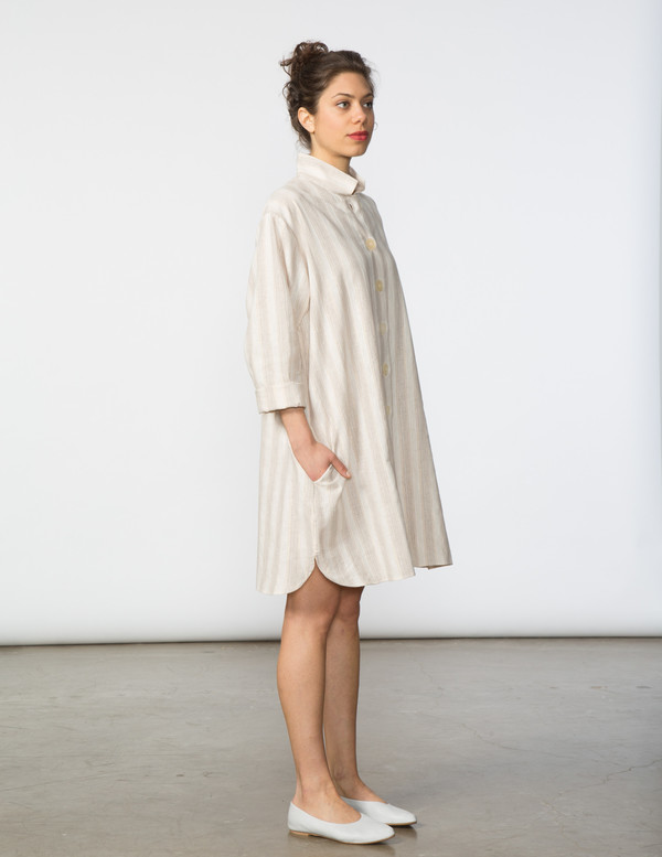 SBJ Austin Stacey Dress in Natural/Gold Thread SBJ Austin Stacey Dress in Natural/Gold Thread