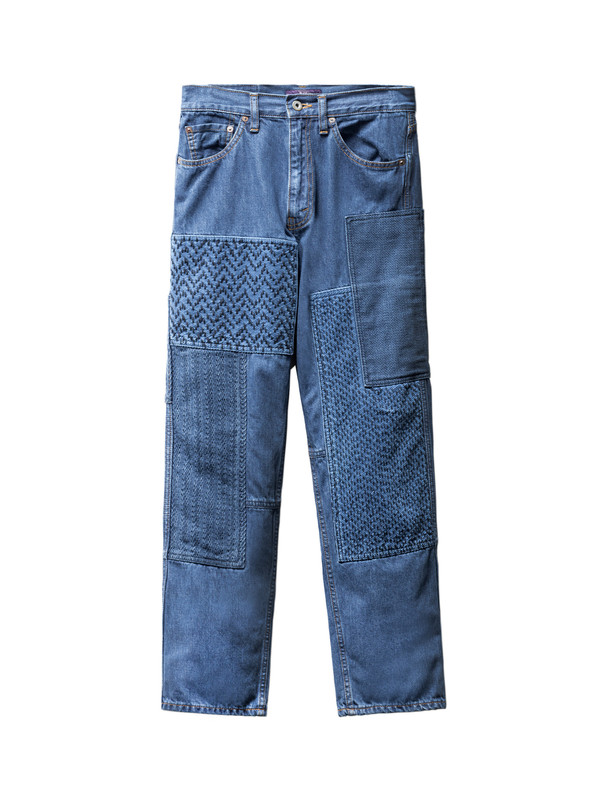 Ys by Yohji Yamamoto Quilted Patchwork Denim Indigo Ys by Yohji Yamamoto Quilted Patchwork Denim Indigo