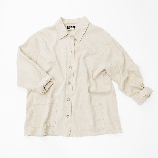 Oversized Tan Cotton Jacket Oversized Tan Cotton Jacket