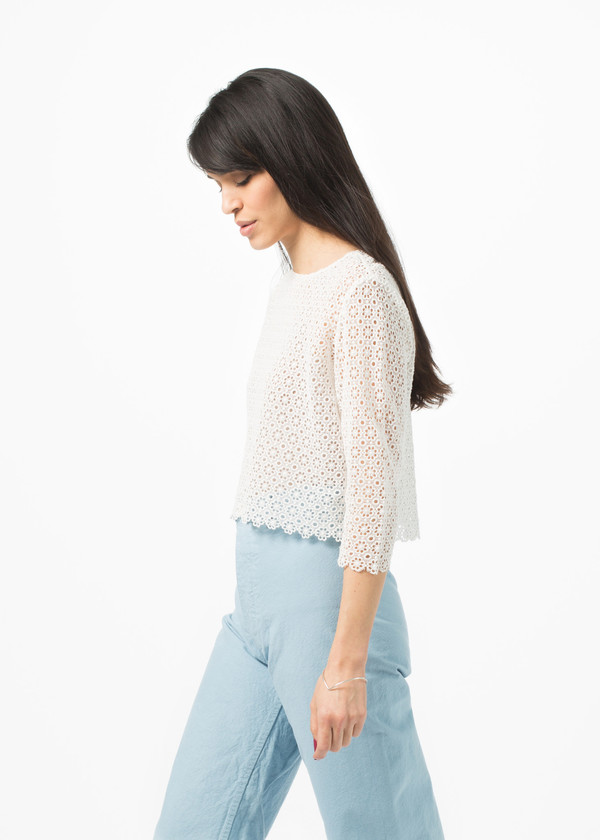 Pero Cropped Flower Top Pero Cropped Flower Top