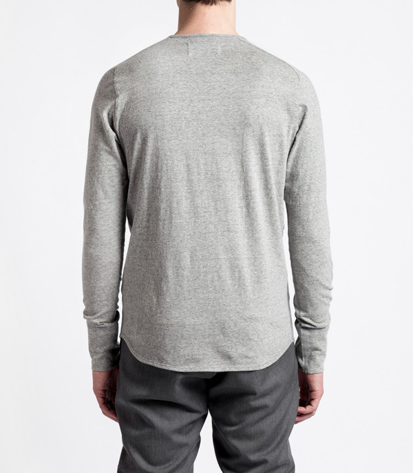 Men's Wings + Horns Knit Silk Jersey L/S WHT Men's Wings + Horns Knit Silk Jersey L/S WHT