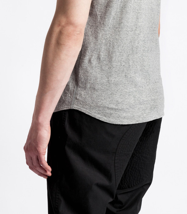 Men's Wings + Horns Knit Silk Jersey S/S Grey Men's Wings + Horns Knit Silk Jersey S/S Grey