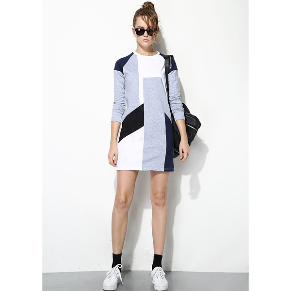FEW MODA Fall Geometric Prints Dress FEW MODA Fall Geometric Prints Dress