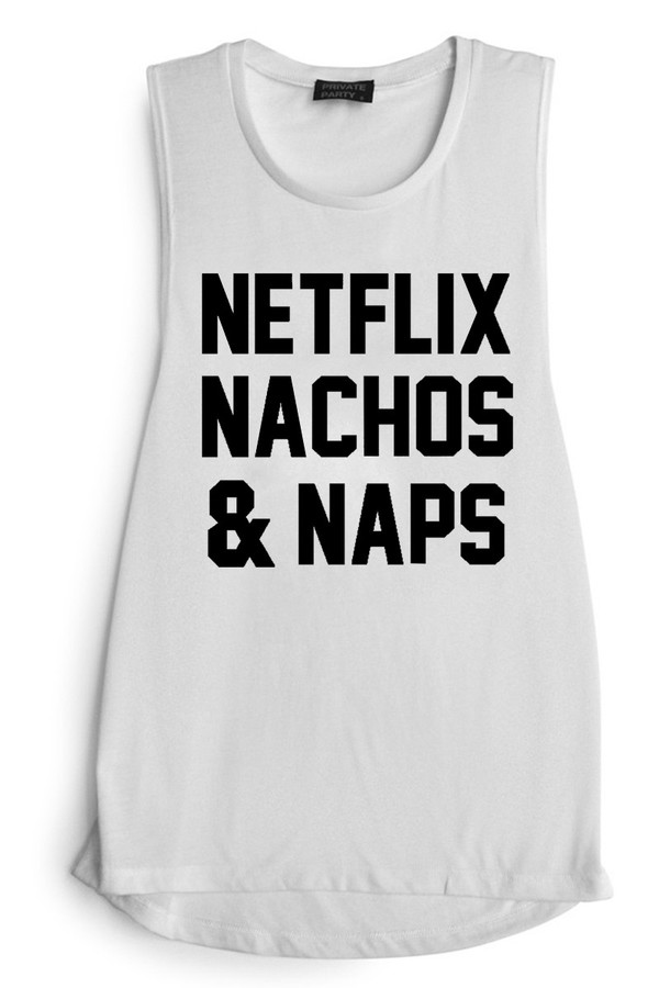 PRIVATE PARTY Netflix Nachos and Naps Tank - PRIVATE PARTY PRIVATE PARTY Netflix Nachos and Naps Tank - PRIVATE PARTY