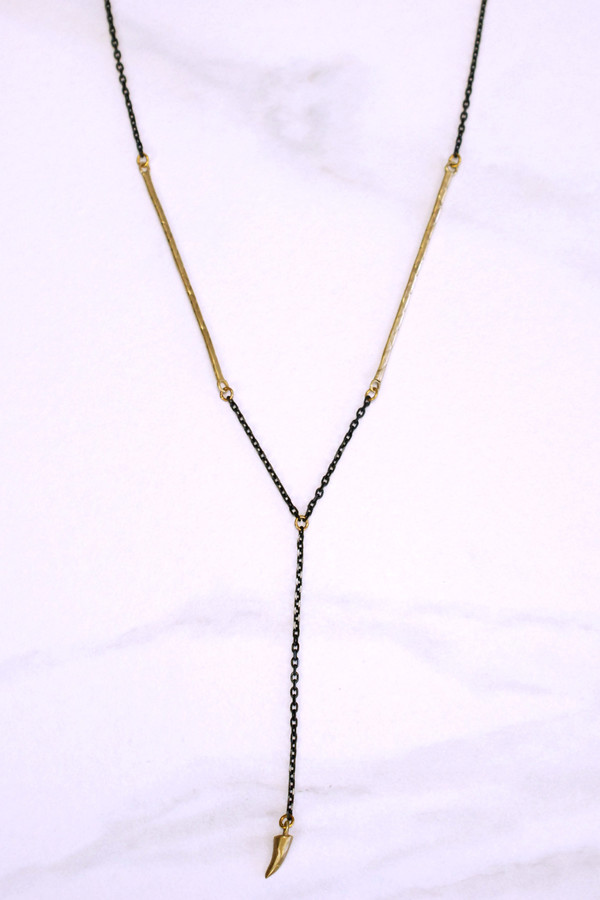K/LLER COLLECTION Stalactite Drop Cobra Chain Necklace K/LLER COLLECTION Stalactite Drop Cobra Chain Necklace