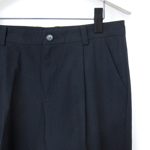 Evam Eva cotton turn-back pant - black Evam Eva cotton turn-back pant - black